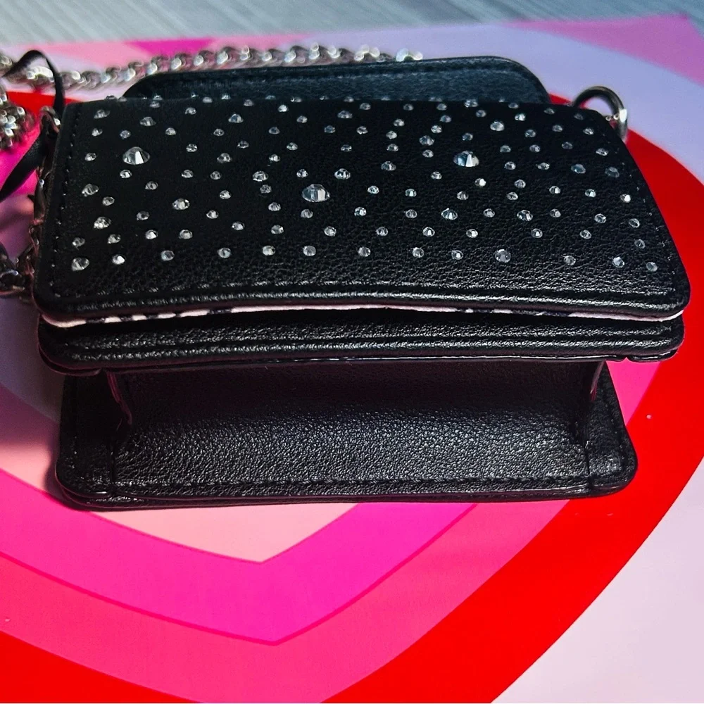✨ All That Glitters Mini Handbag On Chain Black Juicy Couture NWT